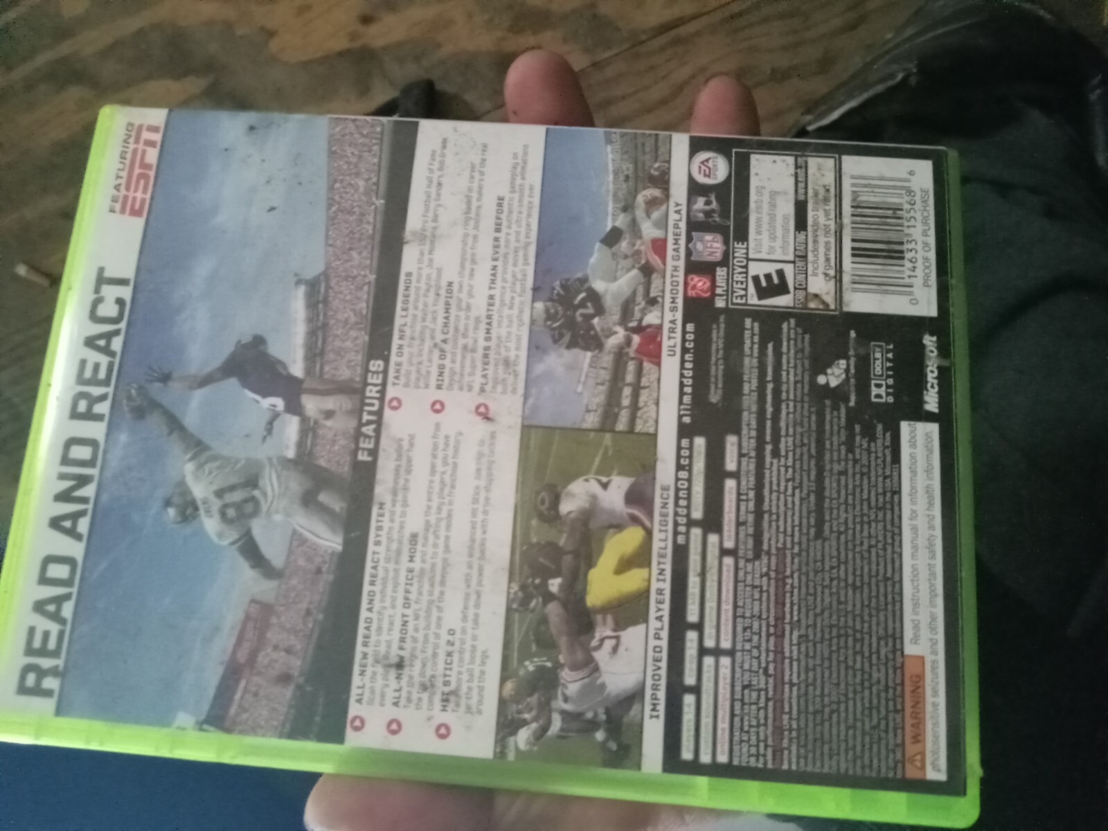 Madden NFL 08 (Microsoft Xbox 360, 2007) great game good time yes buy if youwant