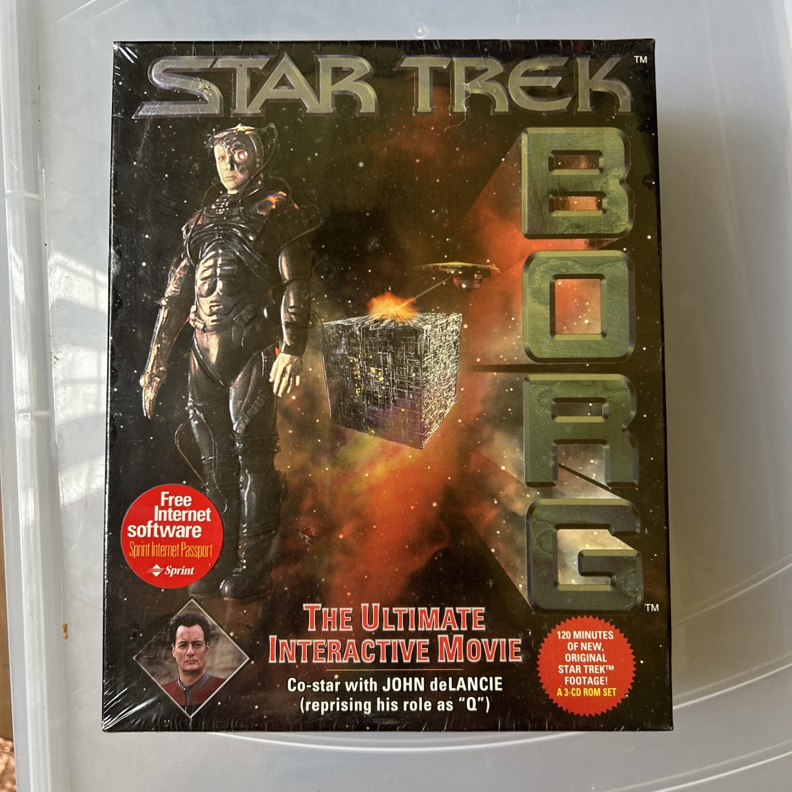 VINTAGE Star Trek Borg 1996 PC Game – Interactive Movie w/ Big Box NEW Sealed!
