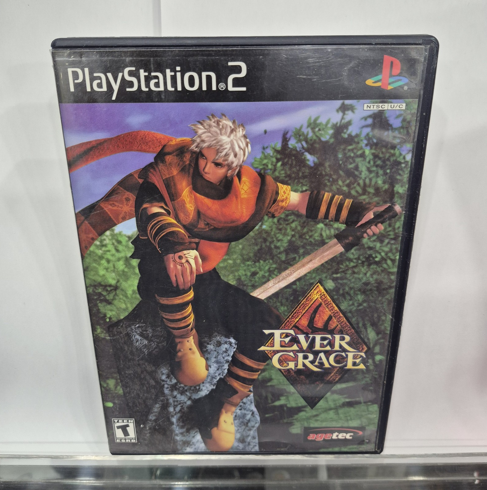 Agetec Evergrace Sony PlayStation 2 PS2 2000 Role Playing T-Teen NTSC-U/C