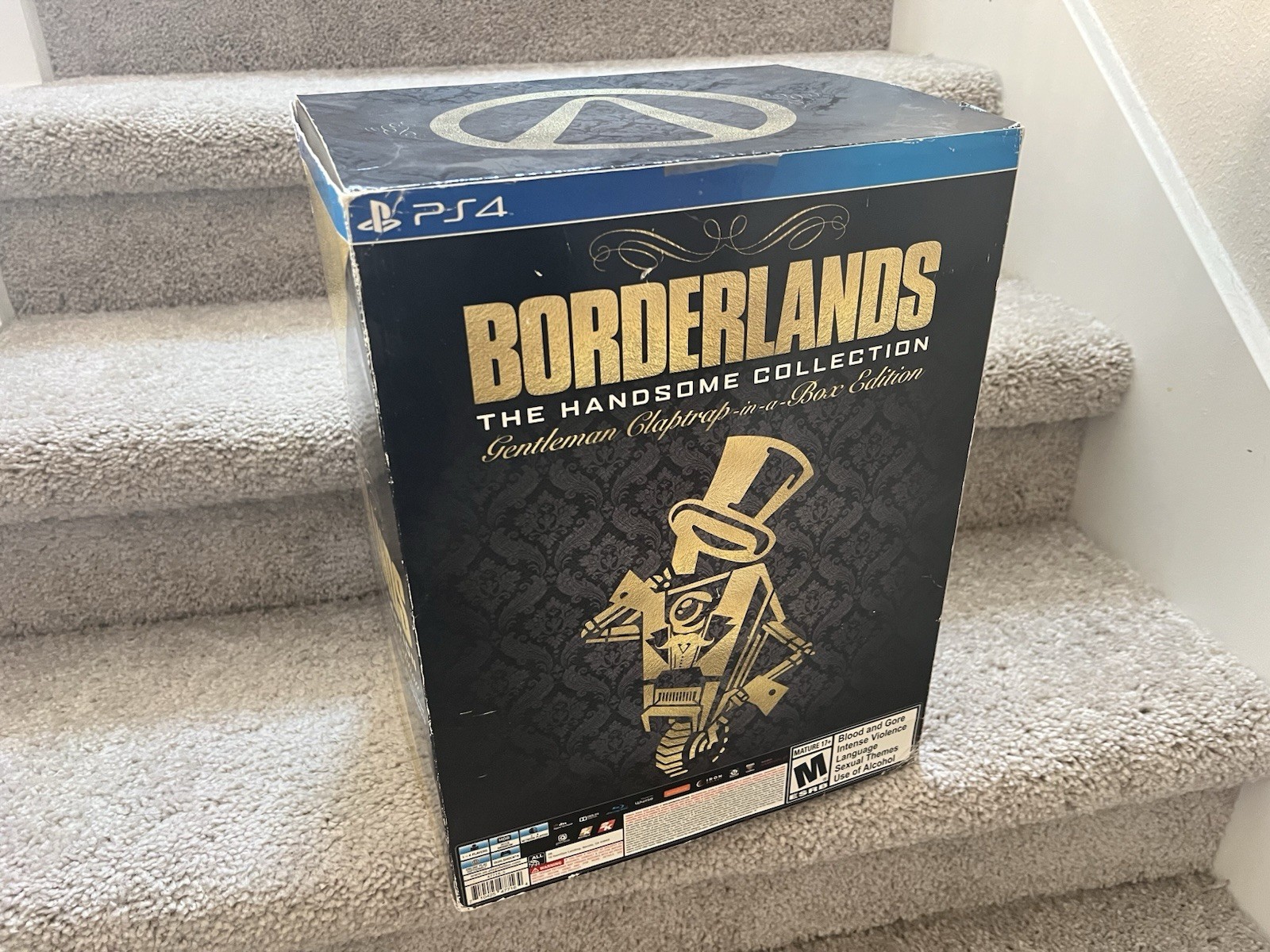 Borderlands: The Handsome Collection- Claptrap-in-a-Box. No game, no steelbook.