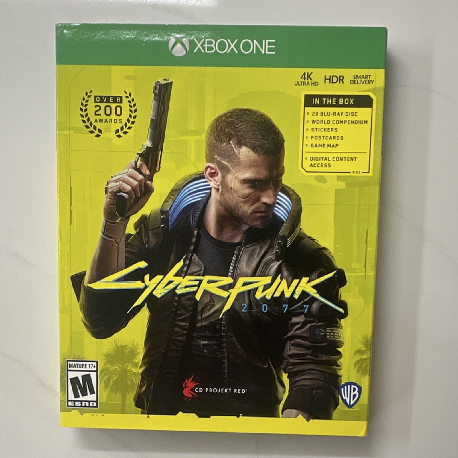 Cyberpunk 2077 (Xbox One, 2020) CD Projekt RED w/ World Compendium, Map, Extras