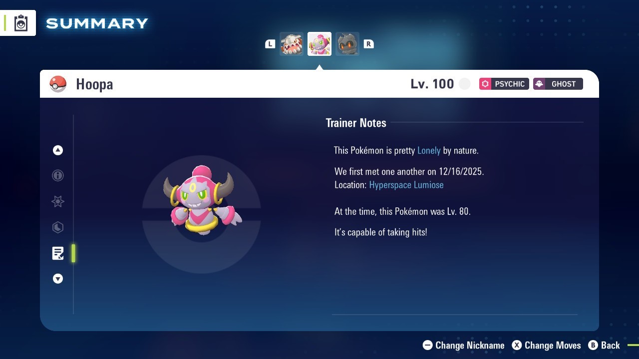 Pokemon Legends ZA 💥 6IV Normal Mythical Hoopa💥Fast 🚀Masterball Held