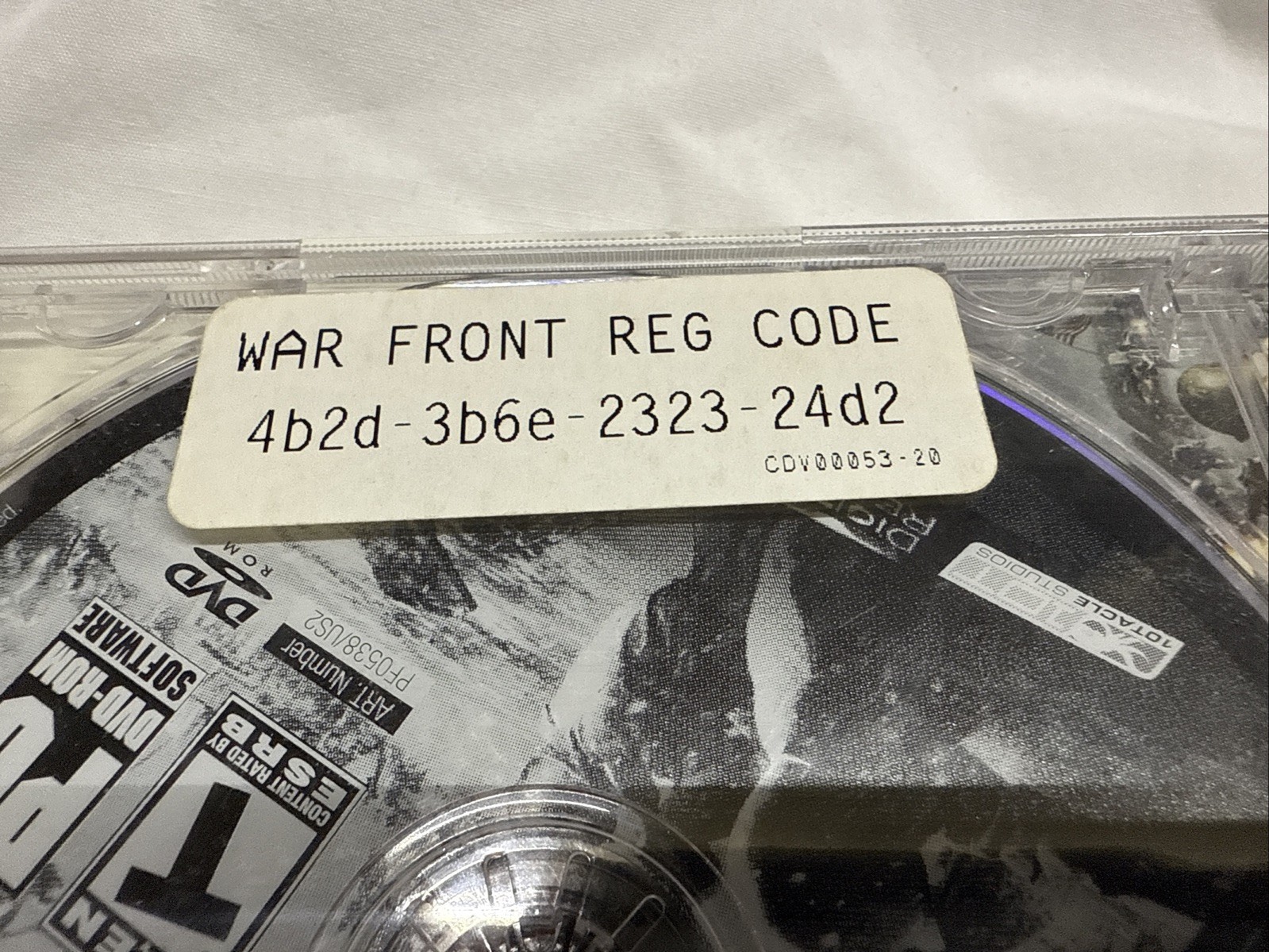 War Front: Turning Point (PC CD-ROM, 2007) WWII RTS CIB Complete Video Game