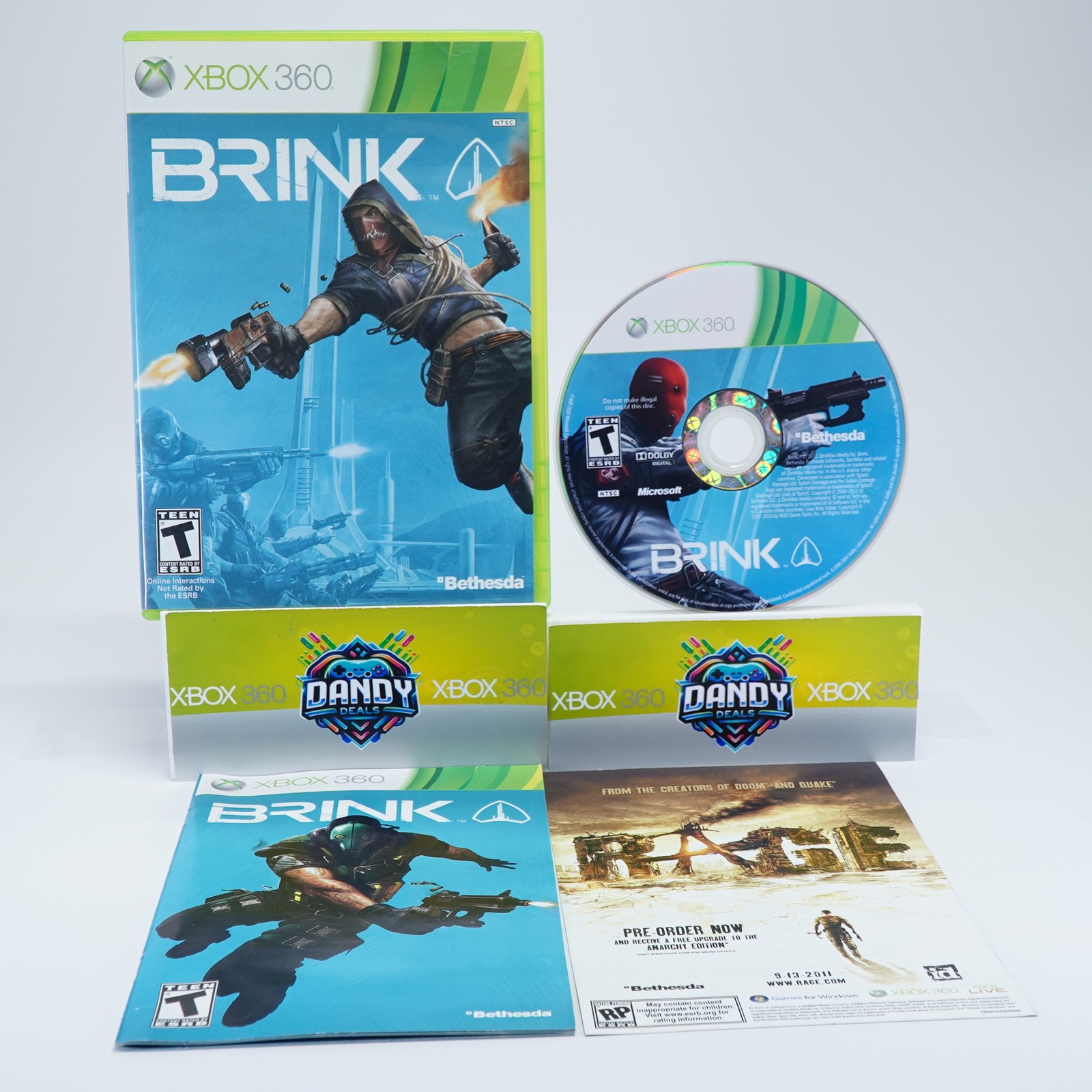 Brink CIB W/ Manual – Tested – Xbox 360