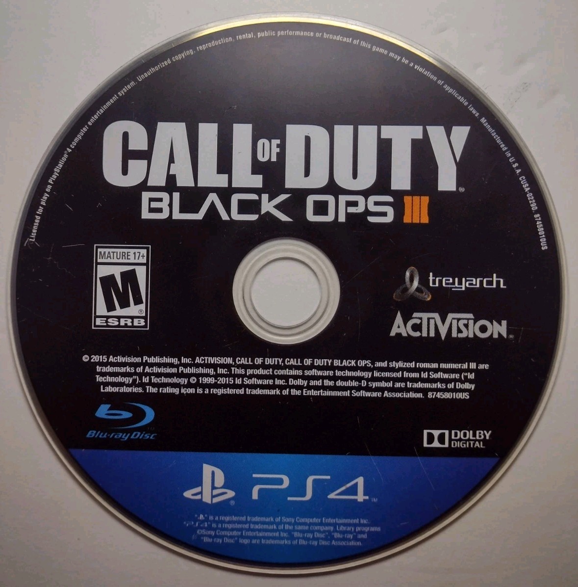 Call Of Duty: Black Ops 3 – Sony PlayStation 4 Pre-Owned No Original Box TESTED