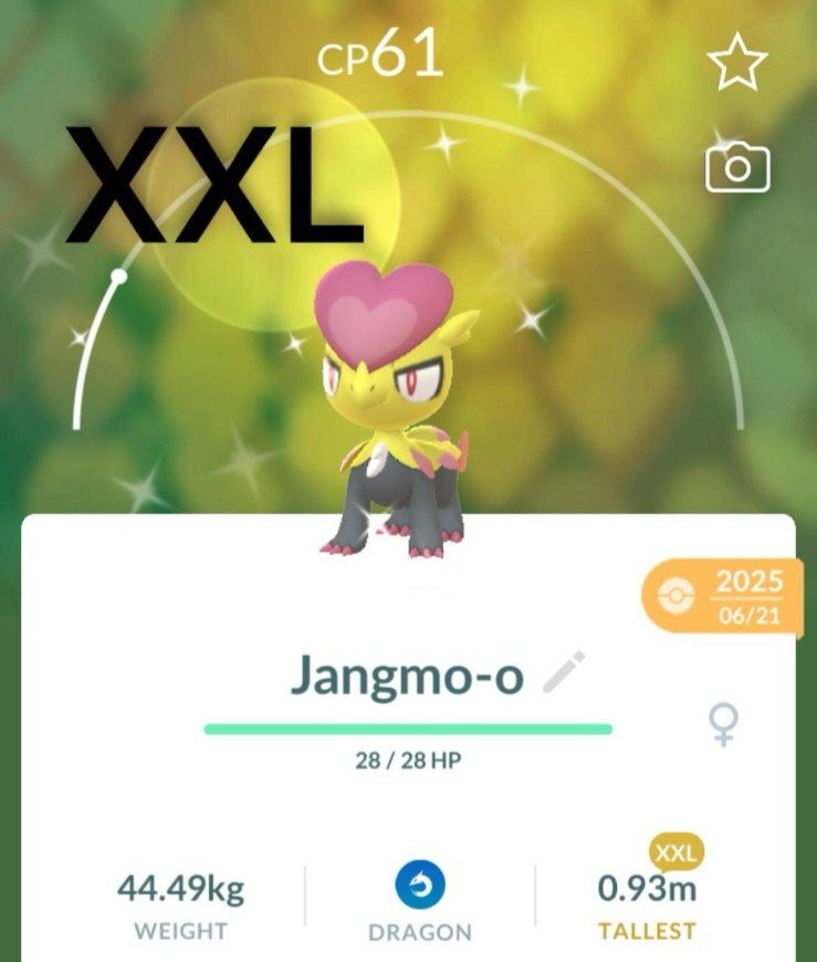 XXL Shiny Jangmo-o – GO To Home – Custom OT