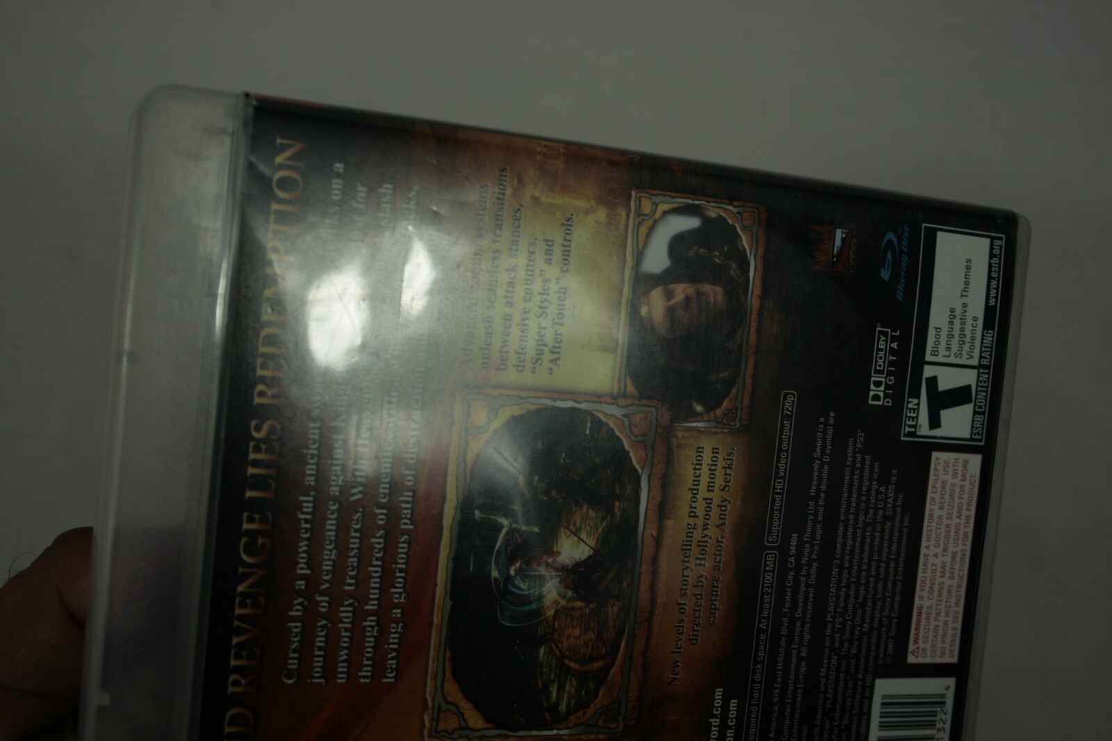 Heavenly Sword PS3 CIB Sony PlayStation 3 2007 Complete w/ Manual & Ad Insert E