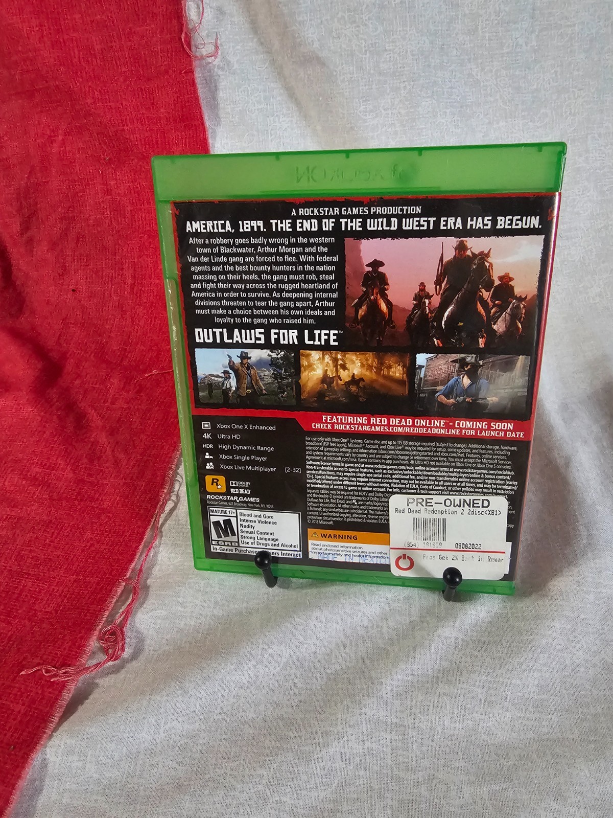 Red Dead Redemption 2 – Microsoft Xbox One – 2 Discs Very Good 1 Year Guarantee