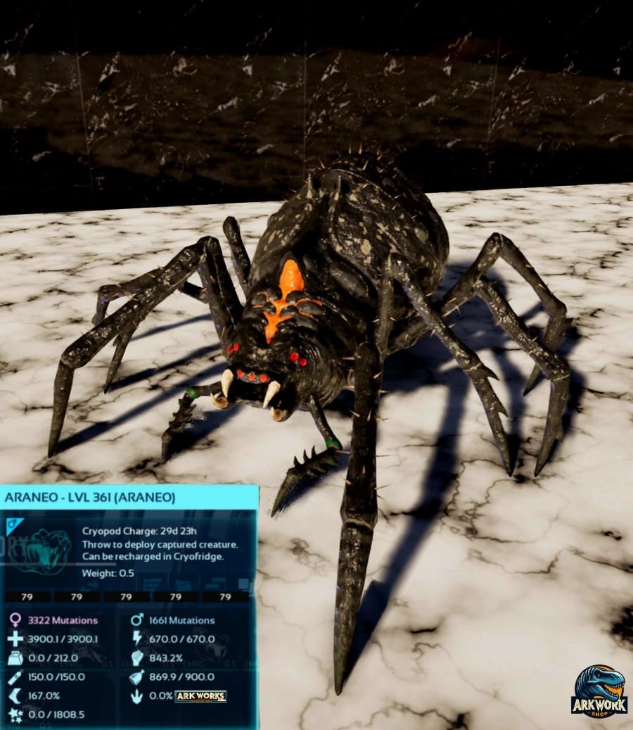 🦖ARK Survival Ascended Araneo Top Stats PVE PS5/XBOX/PC