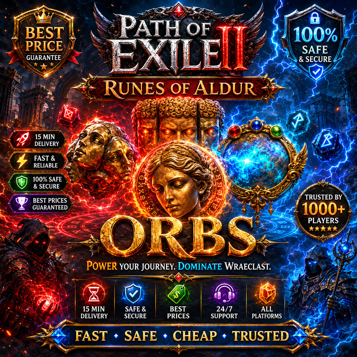 Path of Exile 2 PoE 2 RUNES OF ALDUR Divine Orbs Softcore