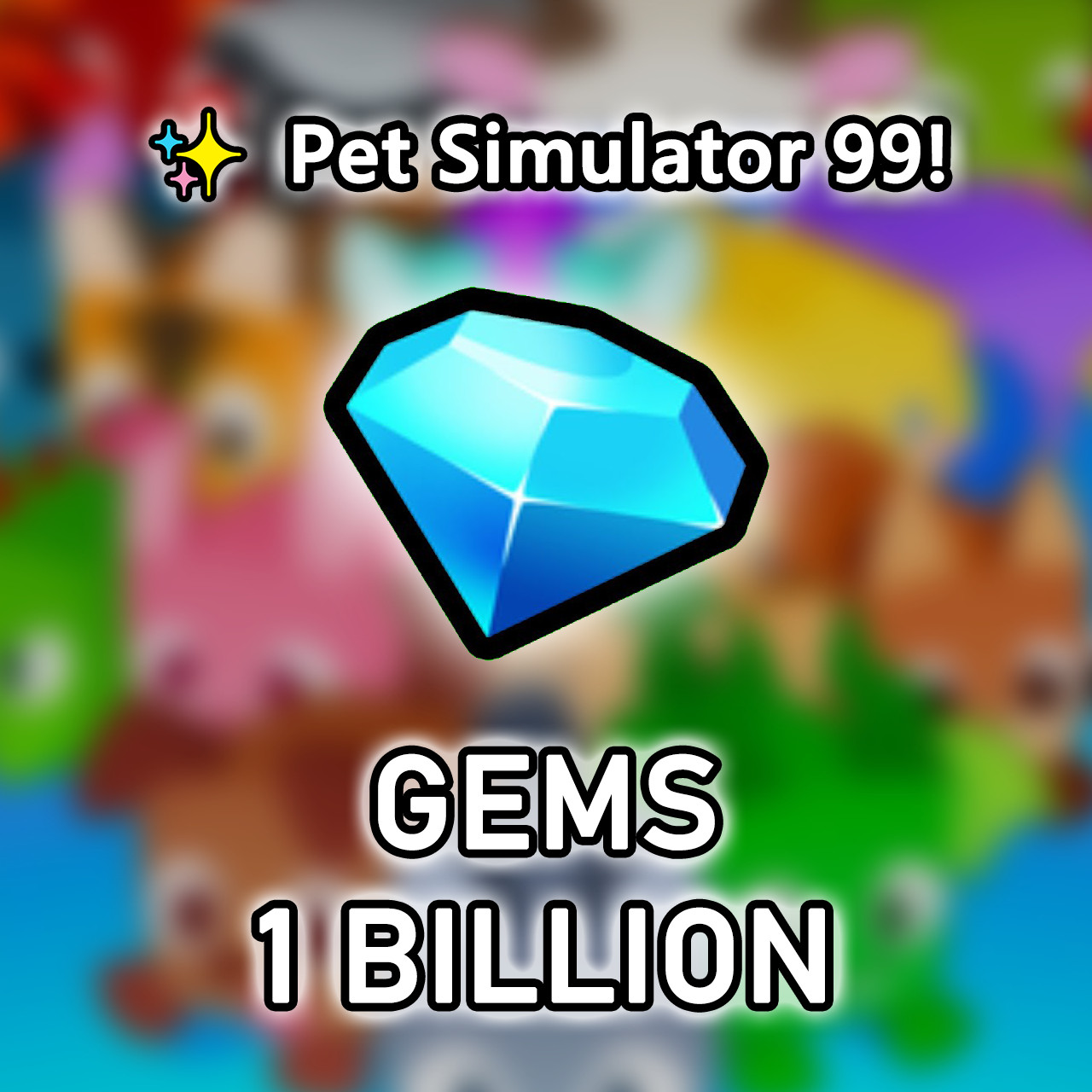 ✨ Pet Simulator 99 💎50M-50B Gems💎 PS99/Pet Sim 99 Cheap Safe Fast 🚀