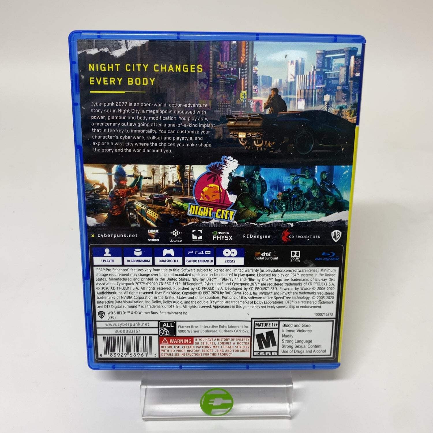 Cyberpunk 2077 [With Extras] (Sony PlayStation 4 PS4, NaN)
