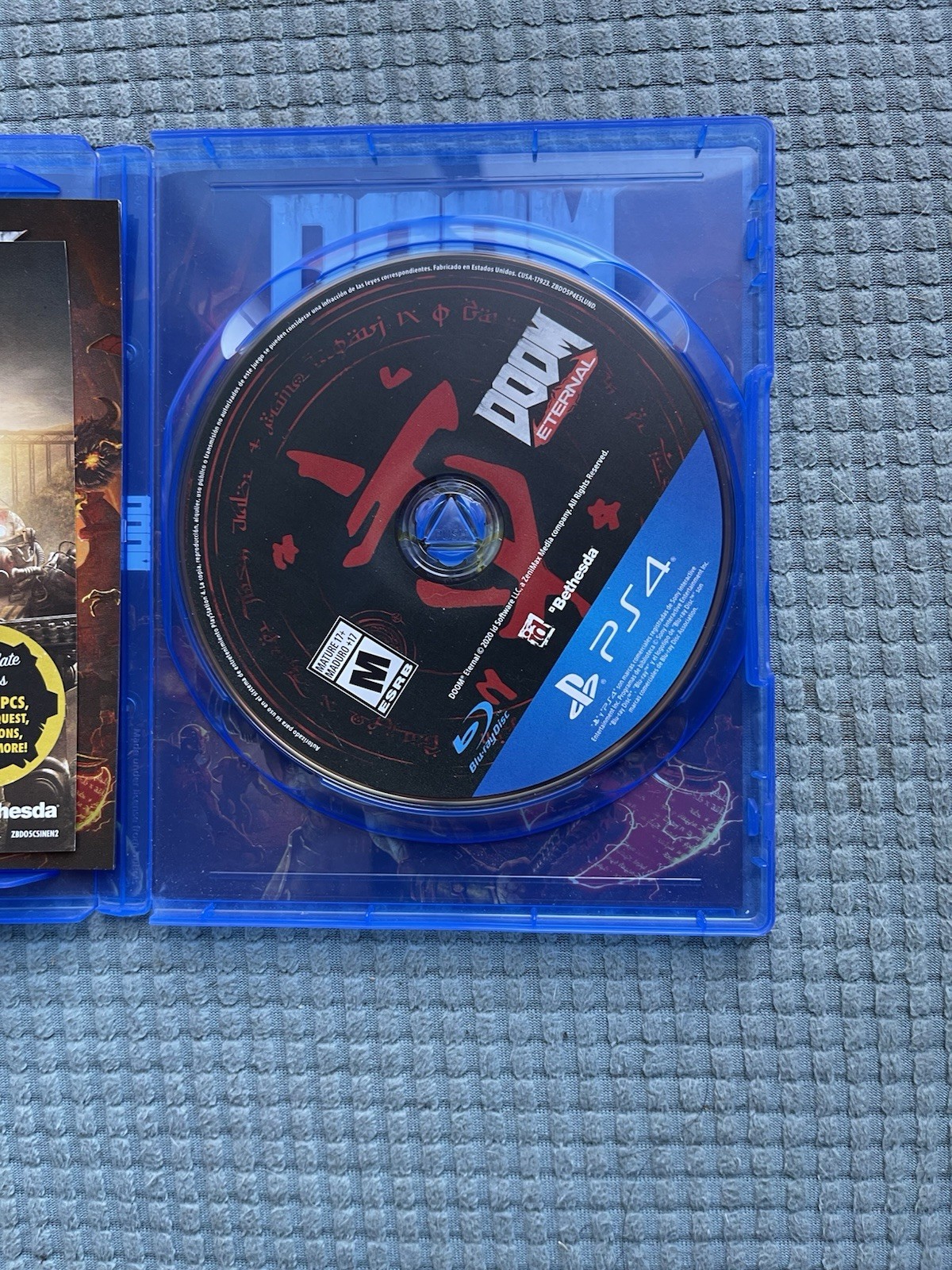 DOOM Eternal PS4 Bethesda Shooter M Mature Manual Included Doom Series