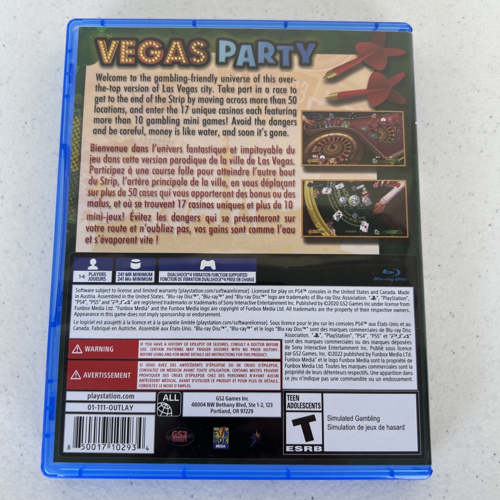 Vegas Party [PlayStation 4] PS4, Casino Game