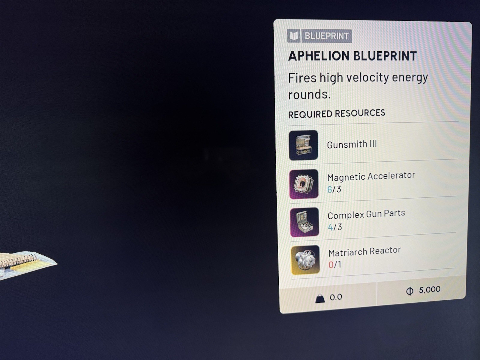 ARC RAIDERS APHELION BLUEPRINT BEST PRICES