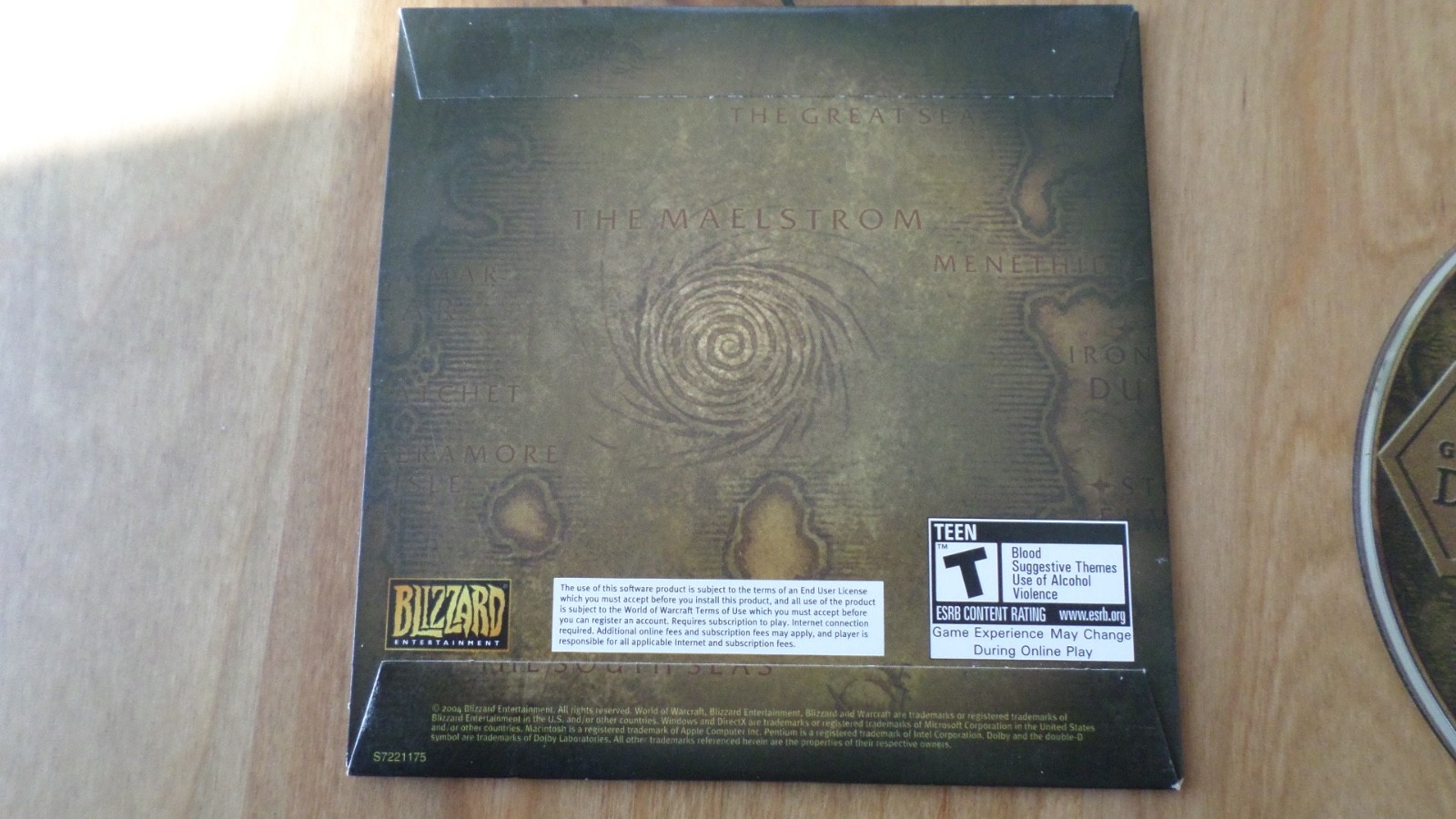 World of Warcraft Game DVD by Blizzard Entertainment-**1 DISC AND SLEEVE ONLY**