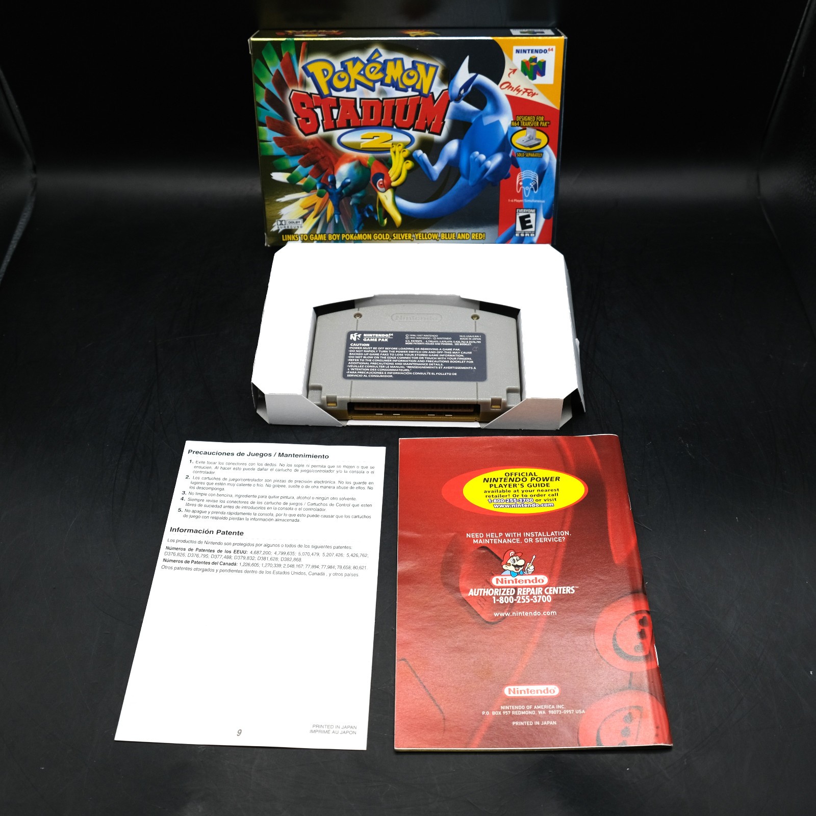 MINT CIB Pokemon Stadium 2 Nintendo 64 N64 100% Complete In Box Authentic Tested