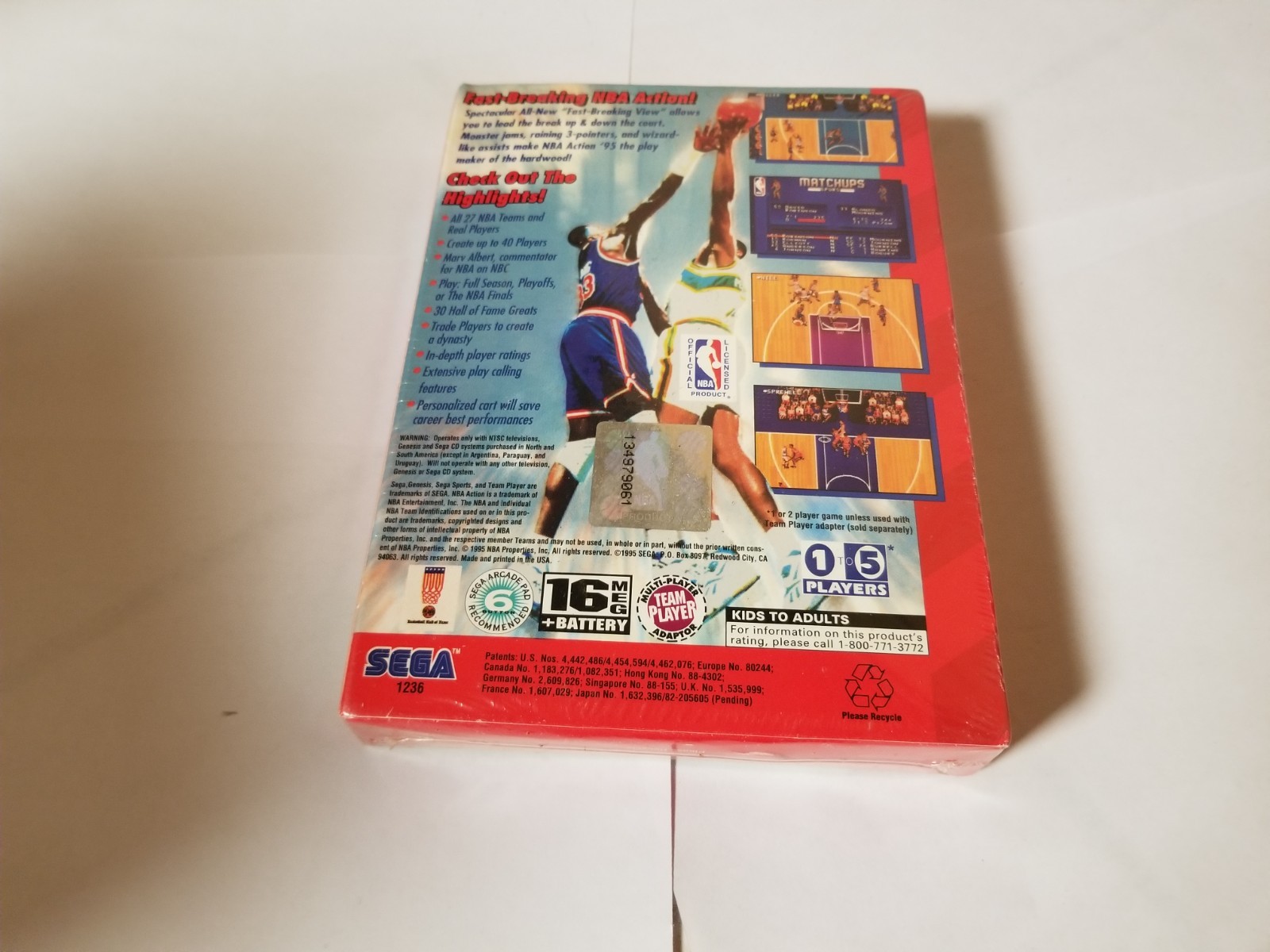NBA Action ’95 Starring David Robinson (Sega Genesis, 1995) New