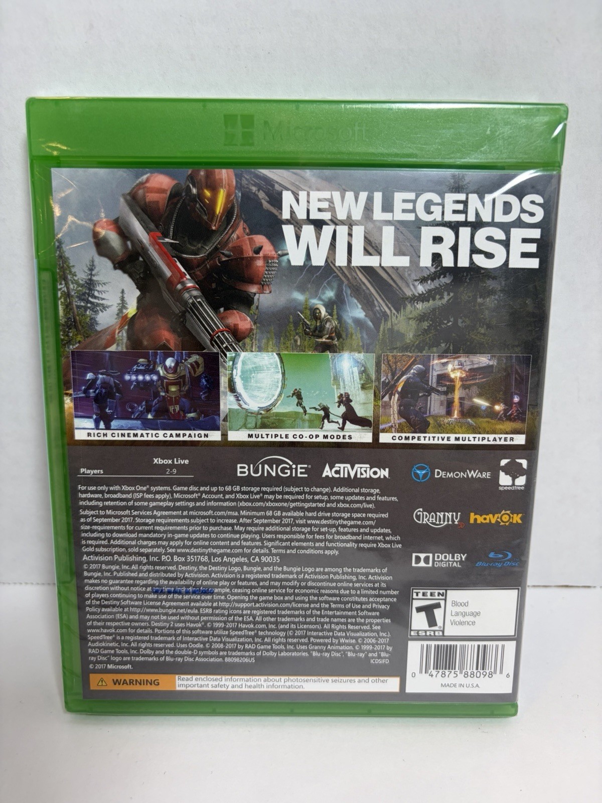 Destiny 2 – Microsoft Xbox One – Brand New Sealed