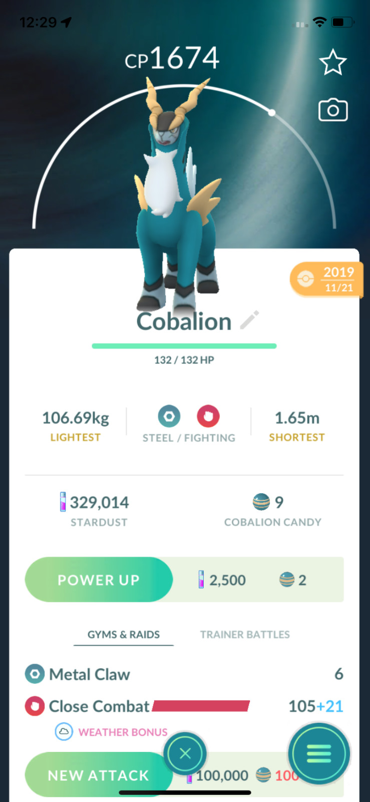 Pokemon TRADE – Cobalion from 2019 !! Guaranteed Lucky ! 30 Days Friendship !