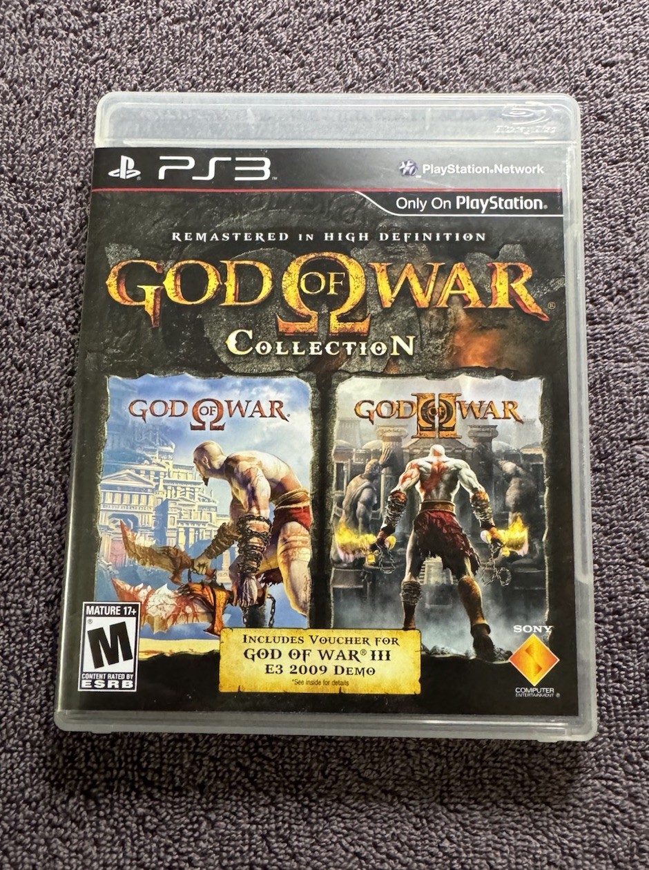 Sony God of War Collection Manual Included PS3 NTSC-U/C M-Mature 2009