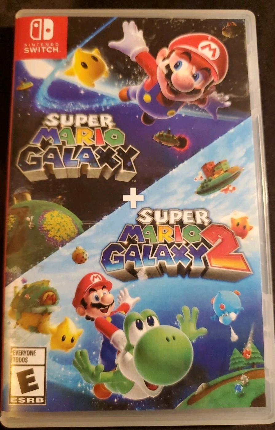 Super Mario Galaxy+Super Mario Galaxy 2-Nintendo Switch. Cover Art NOT Original.