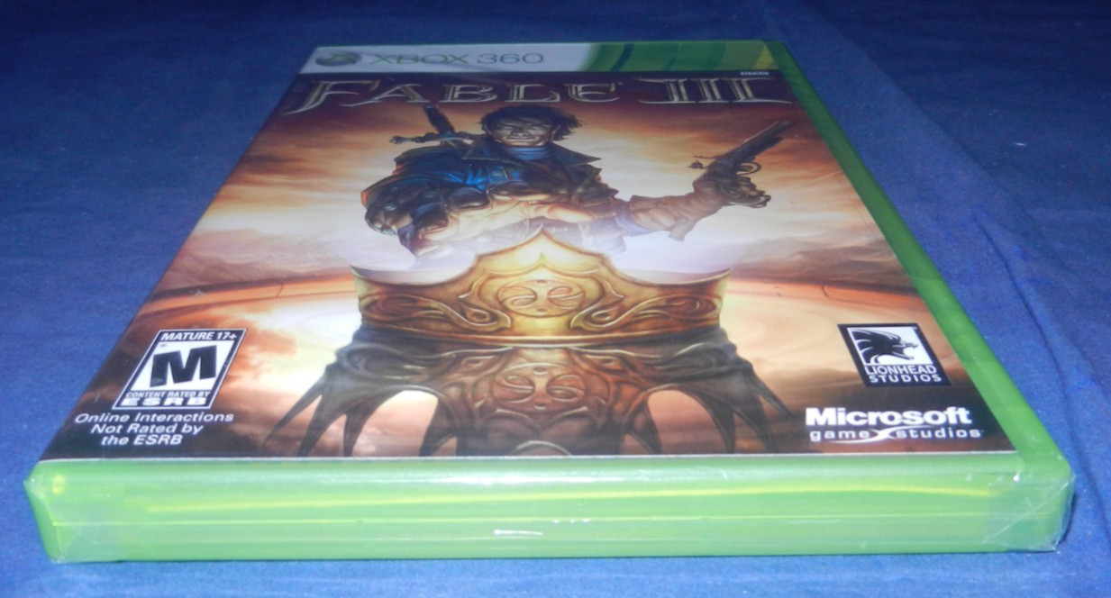 Xbox 360; NEW – Fable 3, VG – Fable 2, Dragon Age 2, Dragon Age Origins, w/Mans