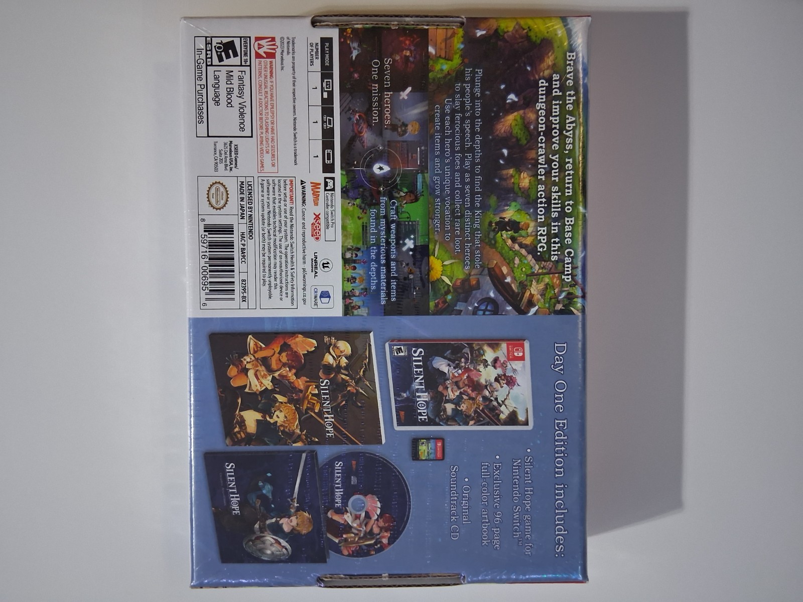 Silent Hope Day One Edition Nintendo Switch Game New Sealed Action RPG