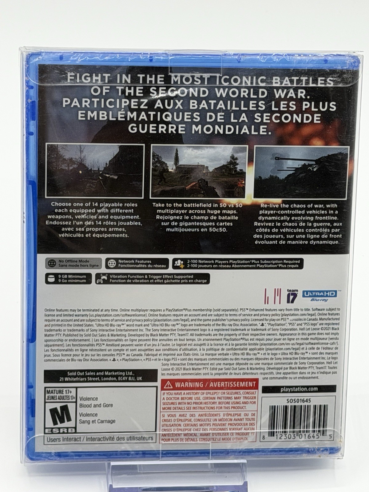 Hell Let Loose (Sony PlayStation 5, 2021) Brand New!!! Sealed!!!