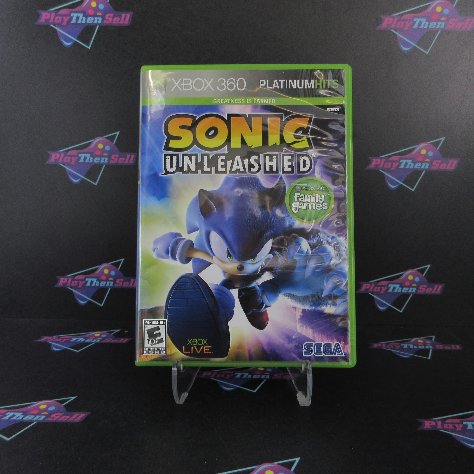 Sonic Unleashed Platinum Hits Xbox 360 Complete – 1 Year Warranty EX Cond