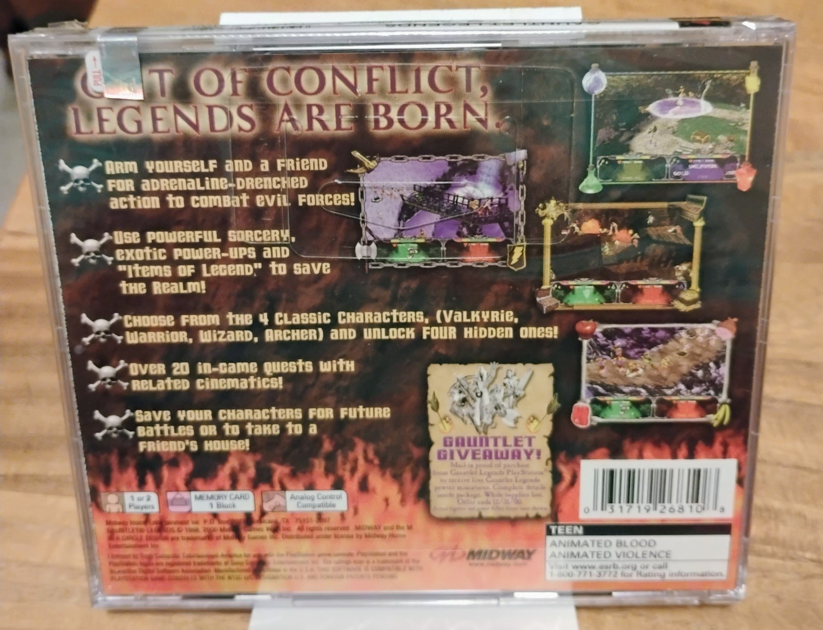 Gauntlet Legends – Sony PlayStation 1 Factory Sealed With Hang Tag