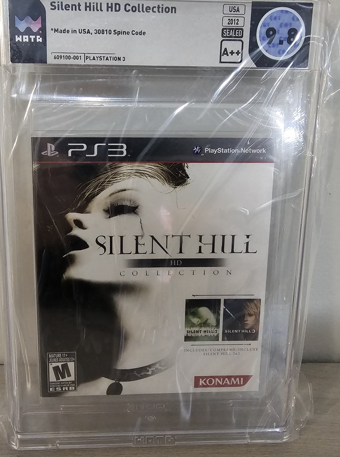 Silent Hill HD Collection (Sony PlayStation 3, 2012) WATA 9.8 A++ Graded Slab