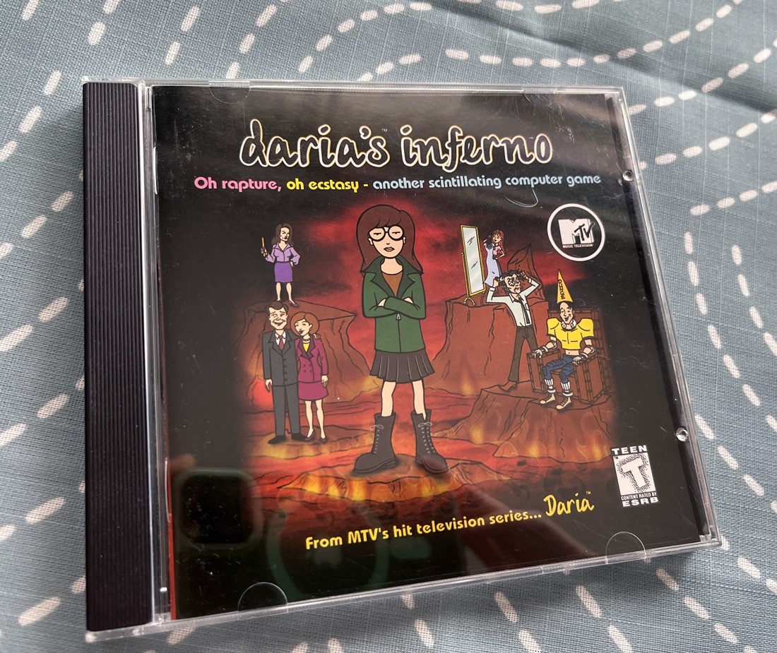 Daria’s Inferno Mac/PC CD-ROM Video Game MTV Adventure 2000 RARE