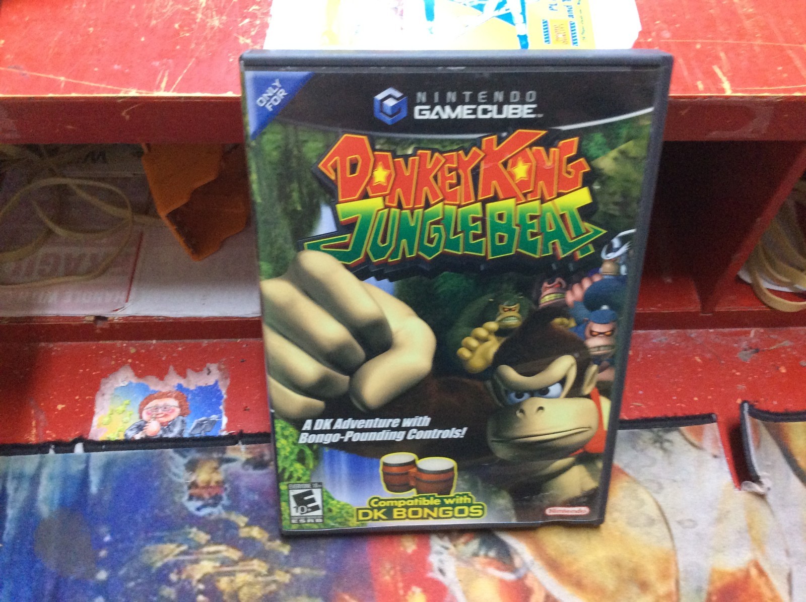 Donkey Kong Jungle Beat for GameCube, CIB, All Original Inserts, NO Bongos.