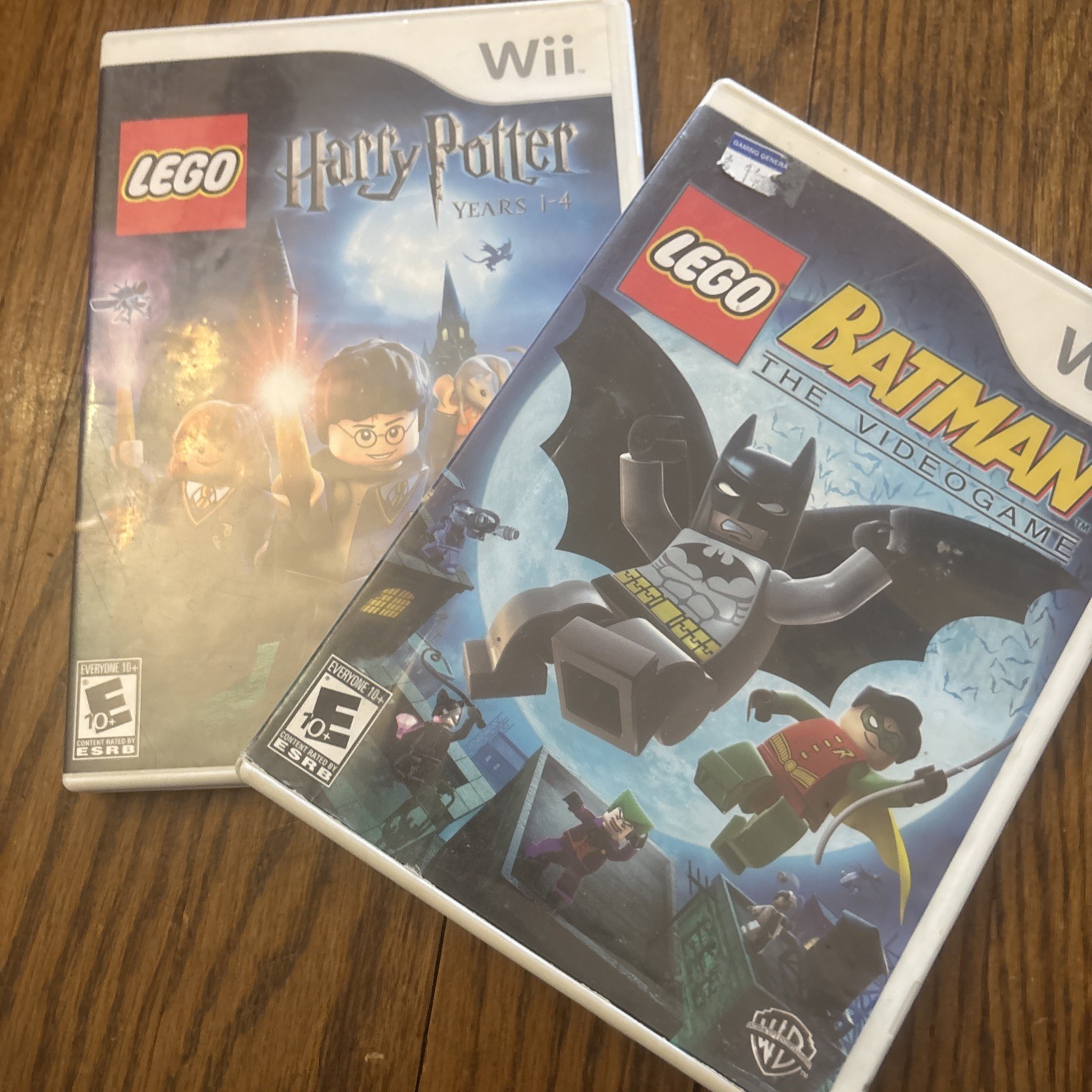 LEGO Batman & Harry Potter (years 1-4) Nintendo Wii Games lot of 2