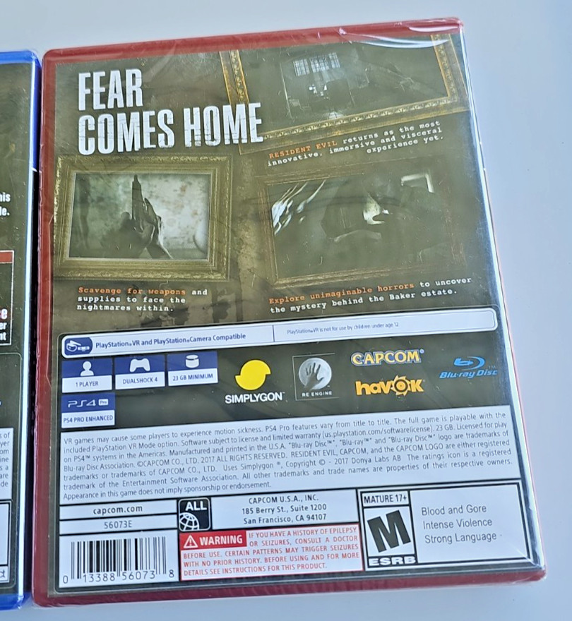 Resident Evil 2, 3, 7 Remake Bundle (PS4) SEALED Ships Fast