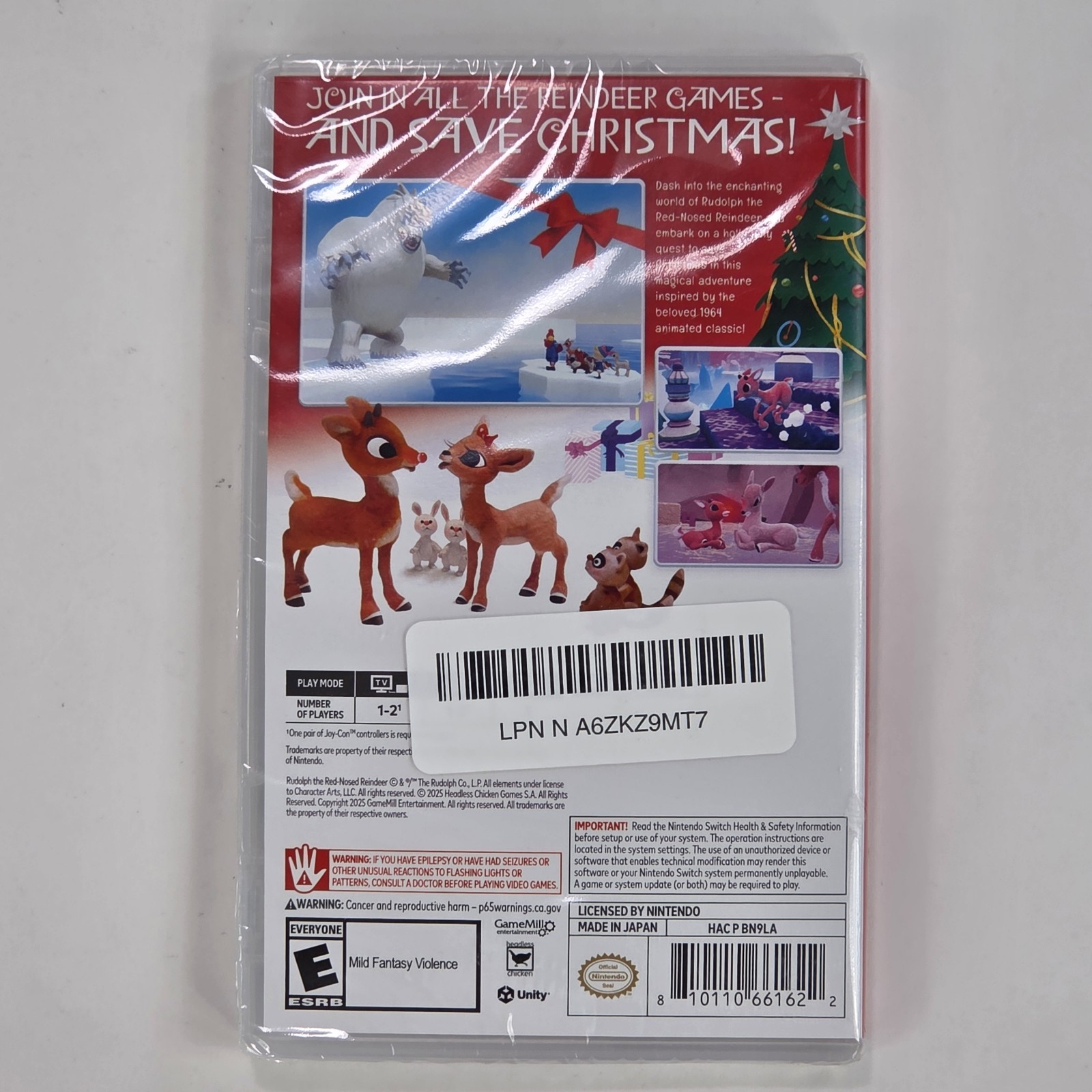 Rudolph The Red-Nosed Reindeer – Nintendo Switch – Brand New Sealed