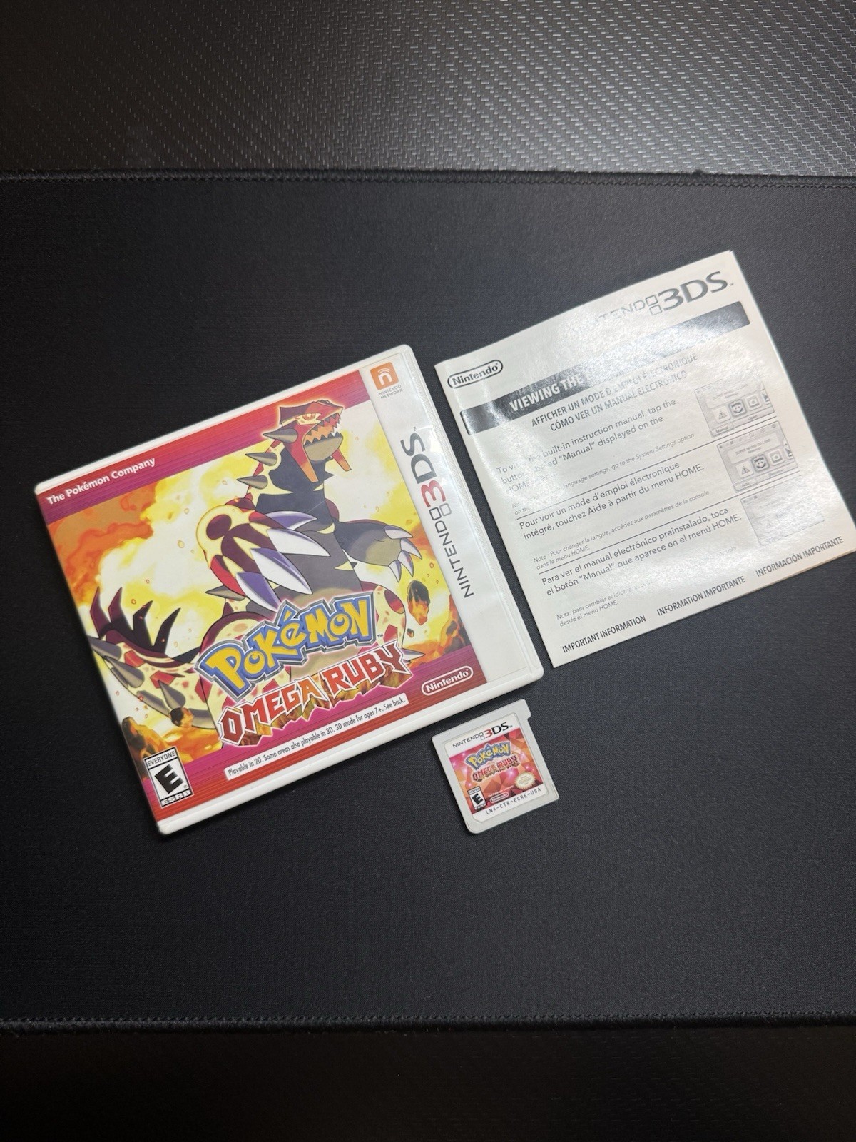 Nintendo Pokémon Omega Ruby Nintendo 3DS AUTHENTIC (CIB) CASE & MANUAL / TESTED