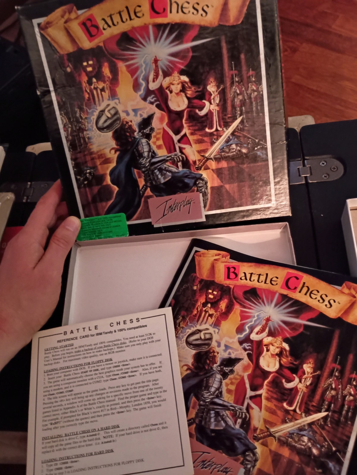 Battle Chess By Interplay PC 1988 IBM/Tandy Windows – NO GAME – BOX AND MANUAL