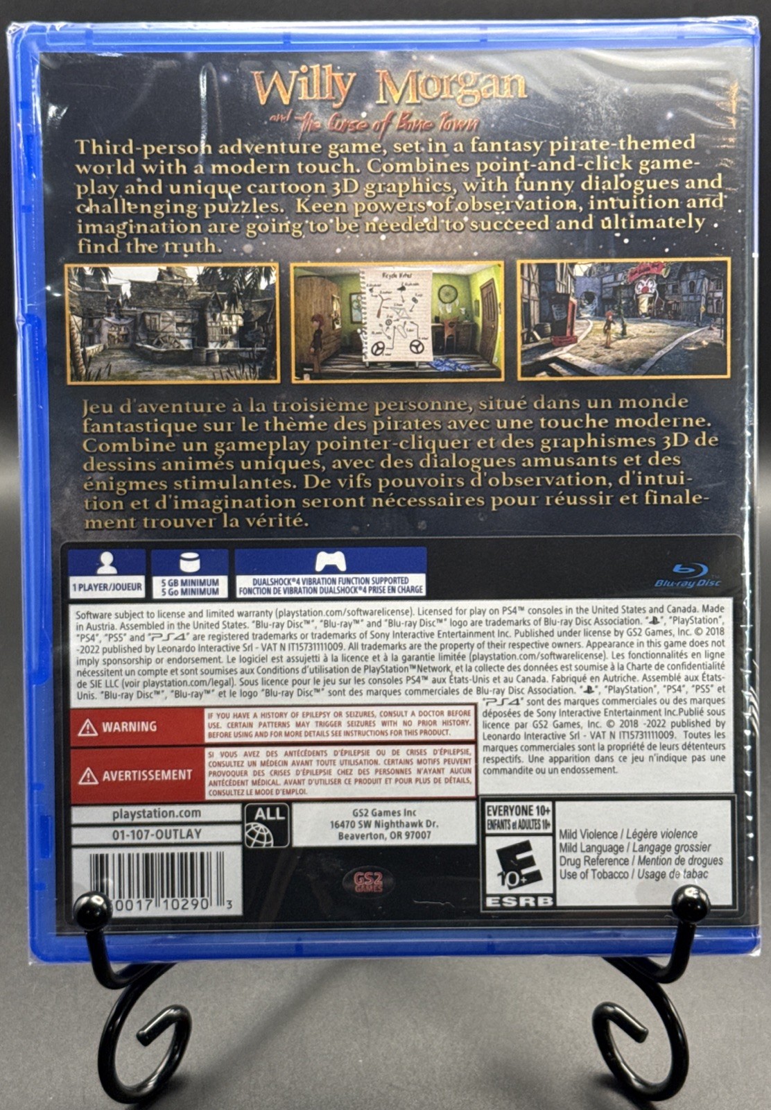 Willy Morgan Curse of Bone Town PS4 Indie Adventure Rare GS2 Games Sealed?