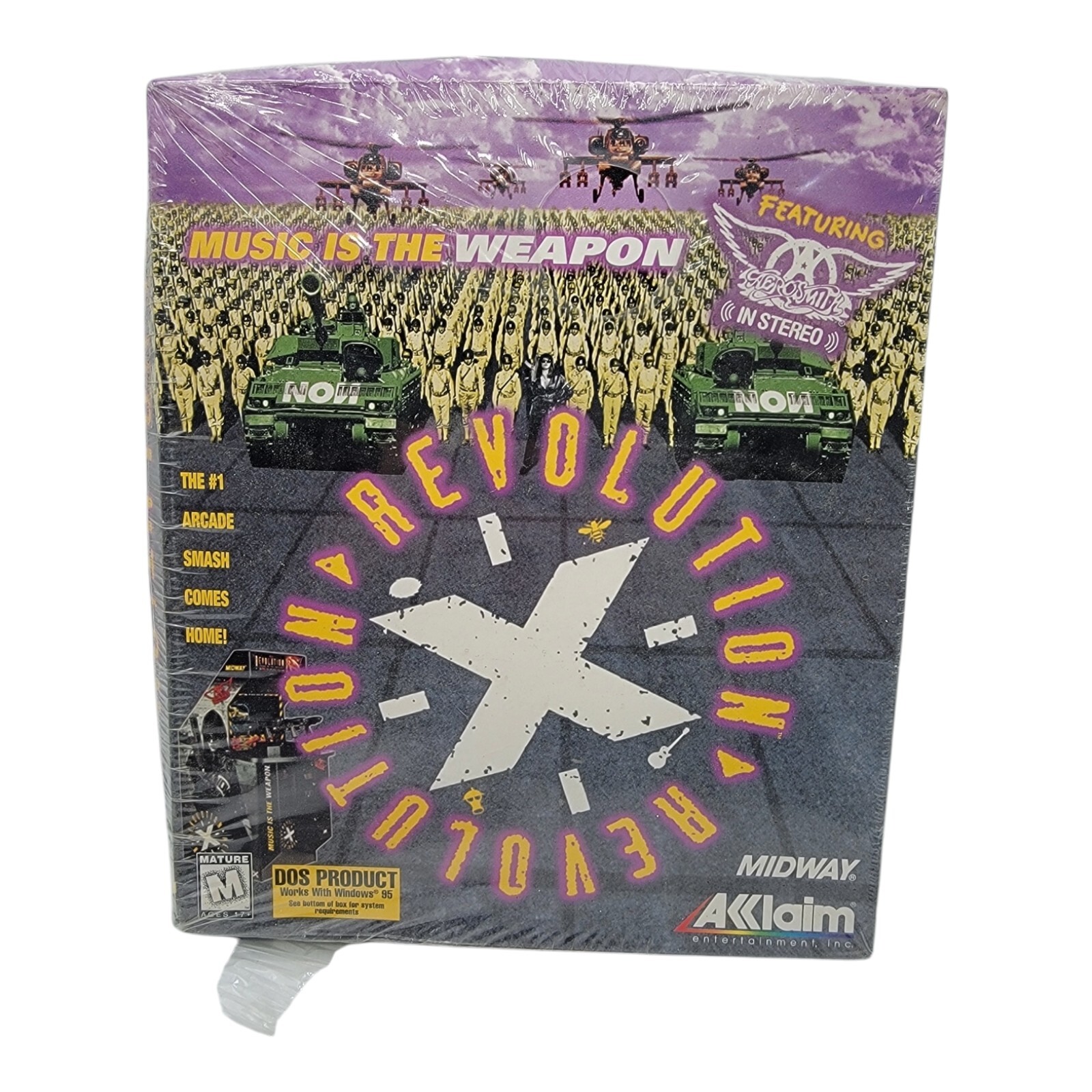 1995 REVOLUTION X CD-ROM Arcade Video Game Aerosmith Retro 90s NEW IN BOX
