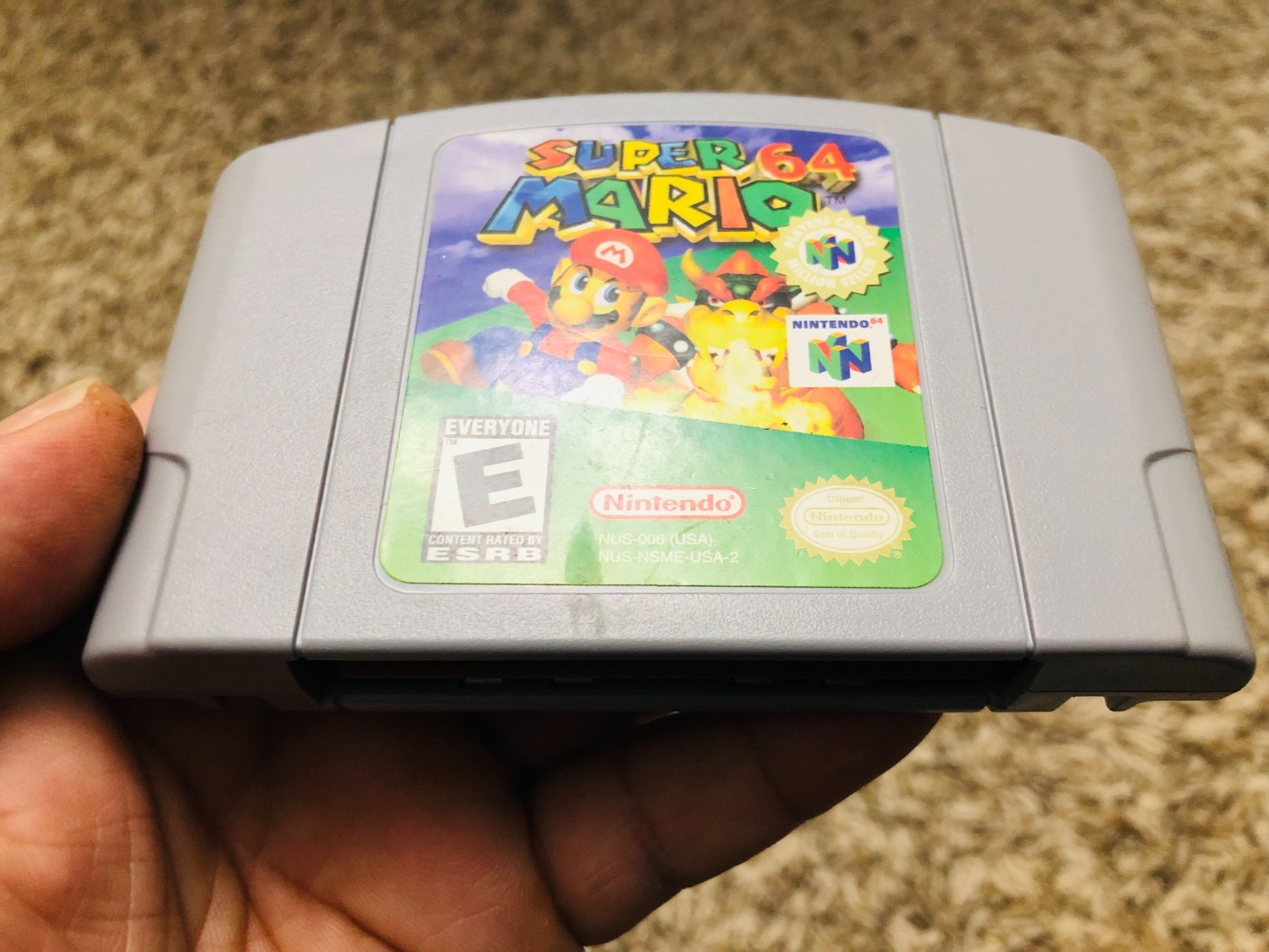 Super Mario 64 (Nintendo 64, 1996) Game Cartridge only Tested Authentic