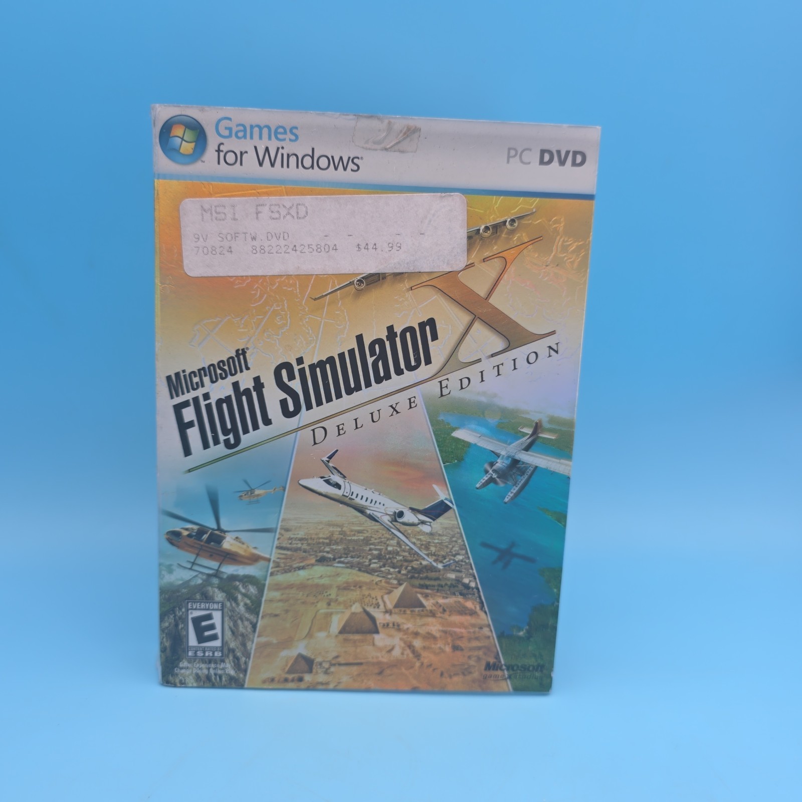 Microsoft Flight Simulator X Deluxe Edition – PC Flying Sim – New Sealed w/ Slip