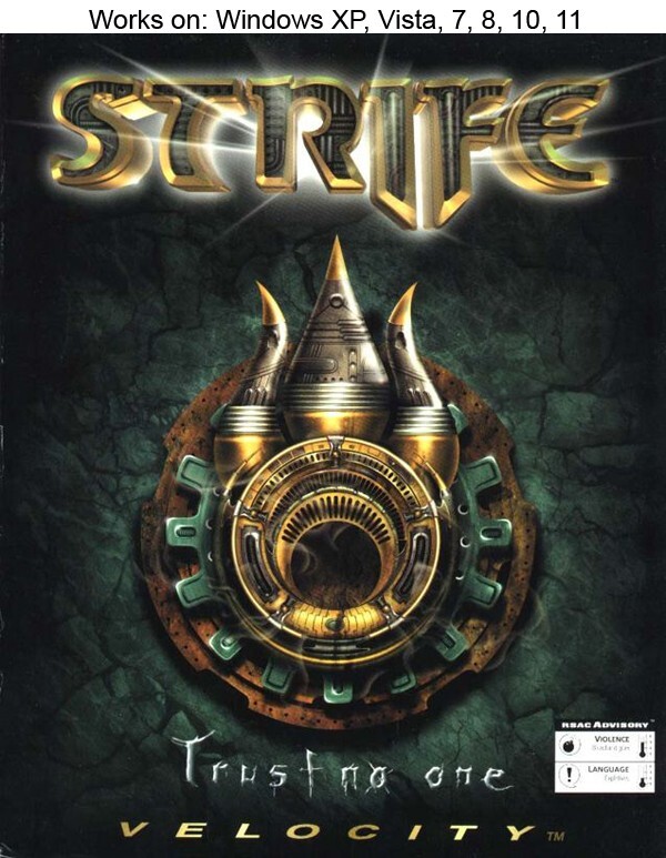 Strife PC Game 1996 Veteran and DOS Versions Windows 10 11