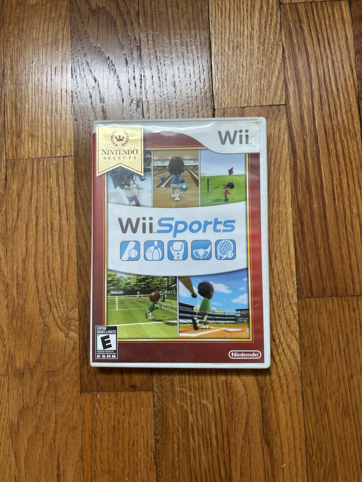 Wii Sports Nintendo Selects Edition w/ Hard Case Manual Inserts Complete Tested