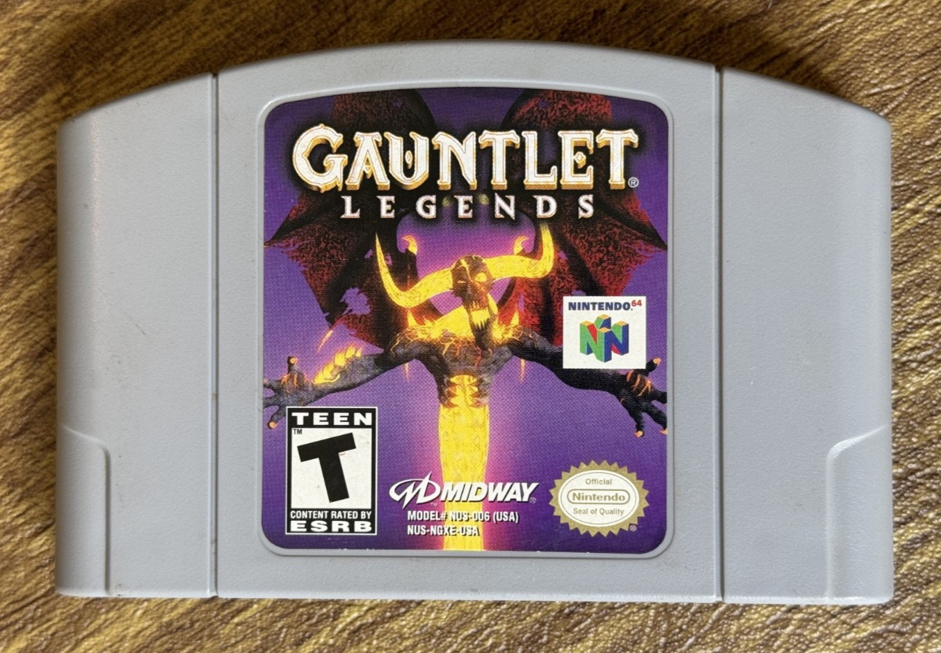 Gauntlet Legends N64 Authentic Tested Working Original Label in Very Good Shape