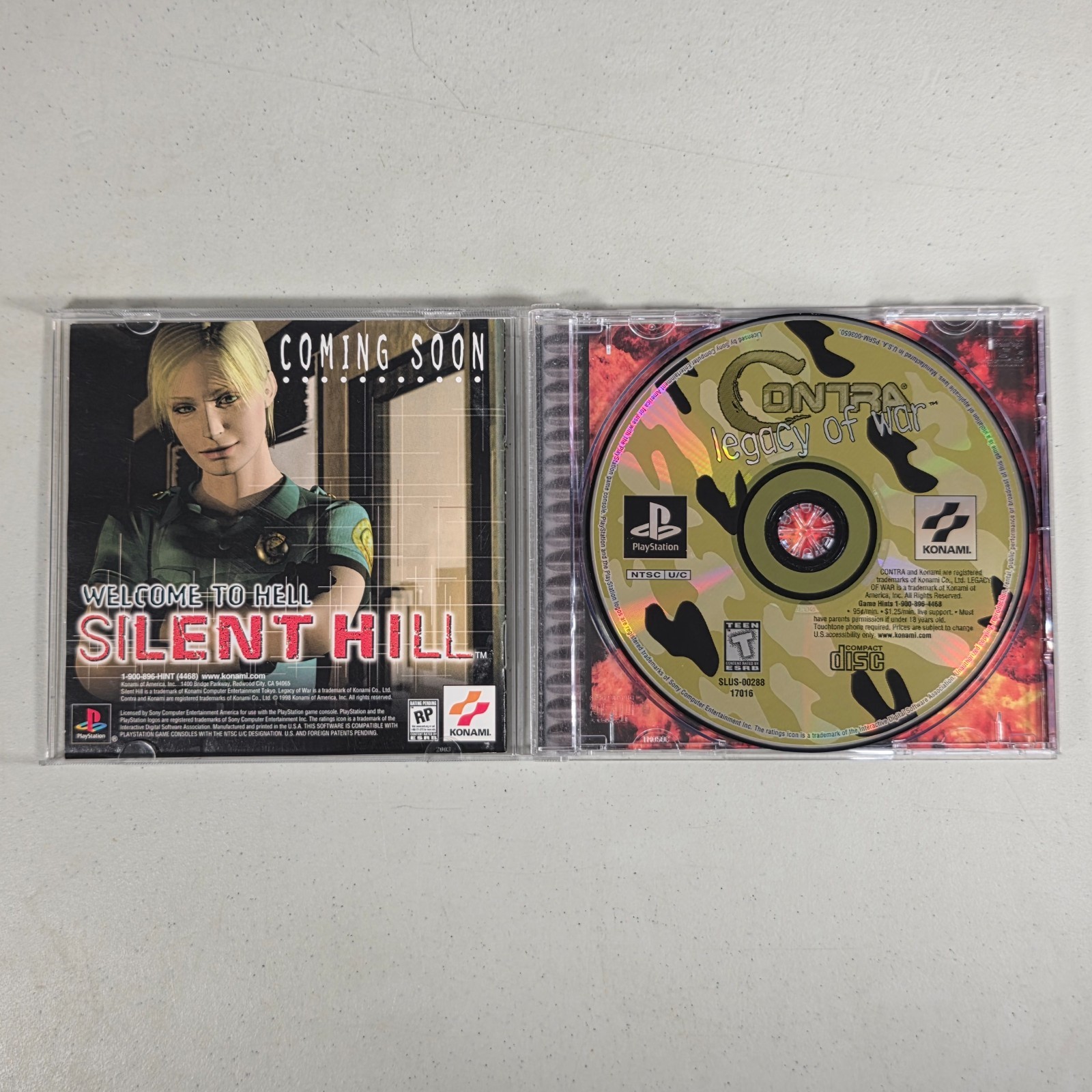 Contra Legacy of War Sony PlayStation PS1 1996 CIB Complete W/ Manual Tested