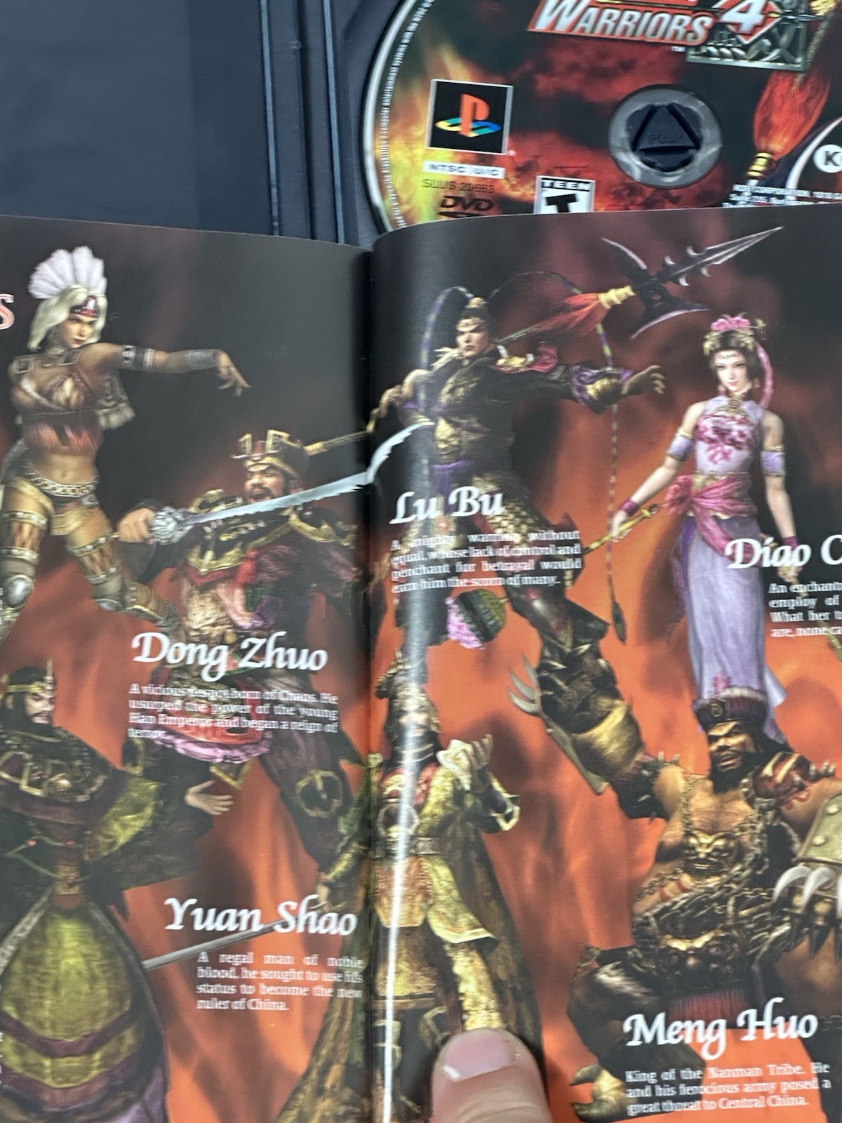 Dynasty Warriors 4 (Sony PlayStation 2, 2003) United States & Canada. W Manual