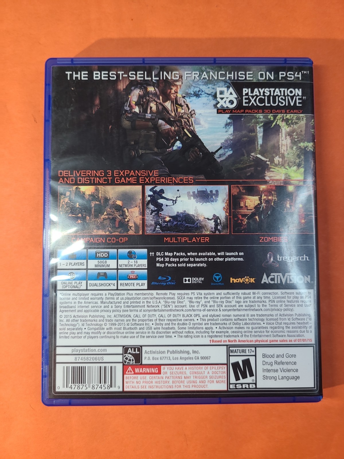 Call of Duty: Black Ops III Sony PlayStation 4 Complete