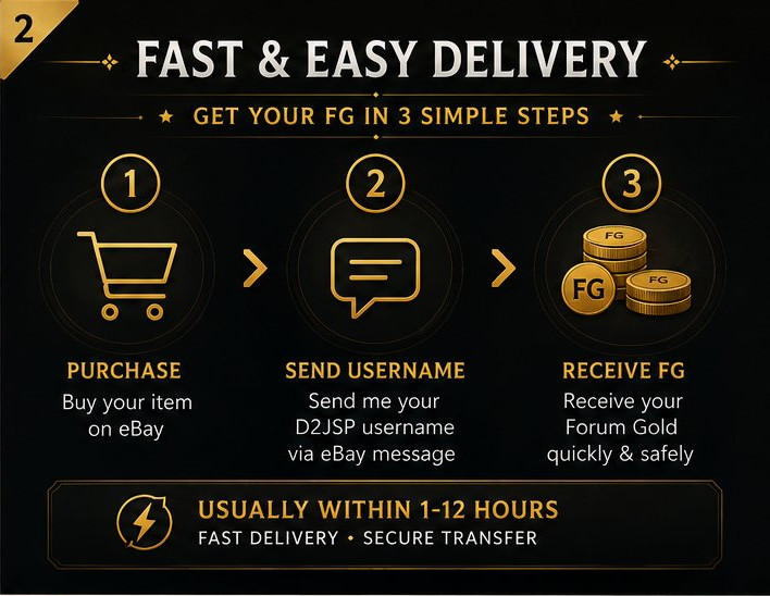 1000 D2JSP Forum Gold (FG) | Fast Delivery | Trusted Seller | D2R D4 POE